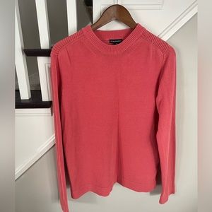 Club Monaco, Cotton Blend Sweater, Coral/Melon, Size M.